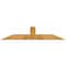 Ekena Millwork Portland Rough Sawn Timber Gable Bracket, Western Red Cedar, 72"W x 15"H x 6"D x 6"F, 5/12 Pitch GBW072X15X0606POR00RWR - alternate 1